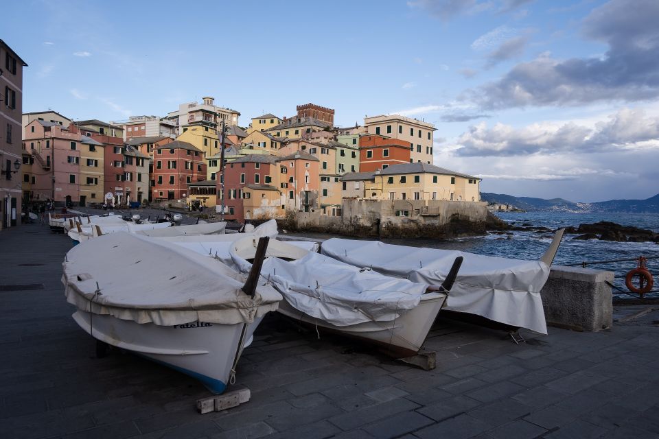 Le barche dei pescatori e le case colorate di Boccadasse